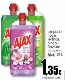 Ajax - Limpiador Hogar Lavanda, Pino O Flores De Primavera