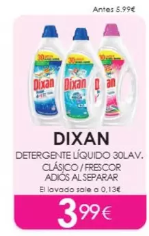 Dixan - Detergente Líquido Clásico / Frescor