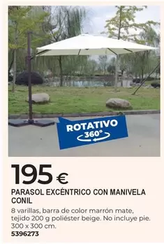 Parasol Excentrico Con Manivela