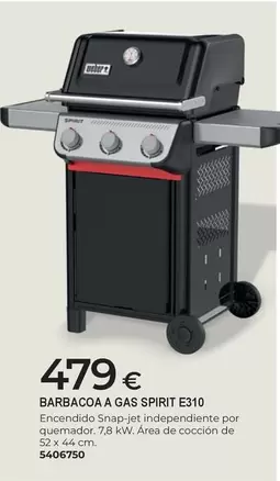 Weber - Barbacoa A Gas Spirit E310