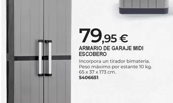Armario De Garaje Midi Escobero