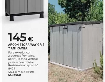 Arcón Stora Way Gris Y Antracita