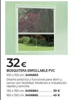 Bigmat - Mosquitera Enrollable PVC