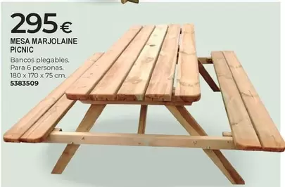 Mesa Marjolaine Picnic