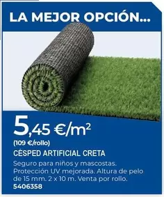 Bigmat - Césped Artificial Creta