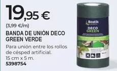 Bostik - Banda De Unión Deco Green Verde