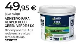 bostik - Adhesivo Para Cesped Deco Green Verde 6 Kg
