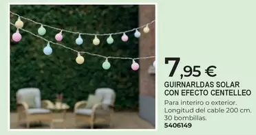 Solar - Guirnarlada Con Efecto Centelleo