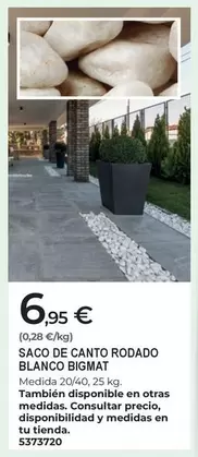 Saco De Canto Rodado Blanco Bigmat