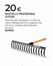mango - Rastrillo Profesional 16 Púas