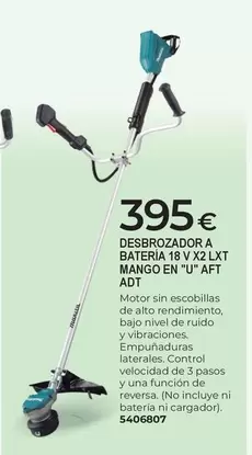 Makita - Desbrozador A Bateria X2 LXT Mango En "U" AFT ADT