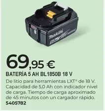 Makita - Batería 5 Ah Bl1850b 18 V
