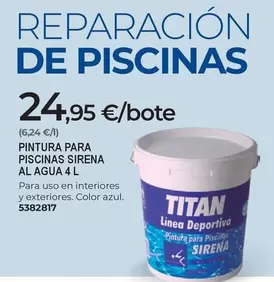 Titan - Pintura Para Piscinas Sirena Al Agua