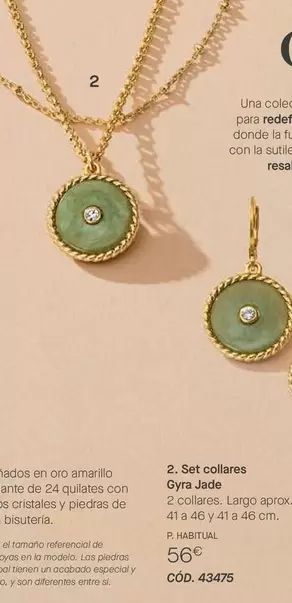 Set Collares Gyra Jade