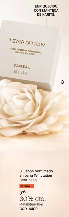 Yanbal - Jabón Perfumado En Barra Temptation