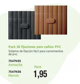 PVC - Pack 26 Fijaciones Para Canizo Pvc