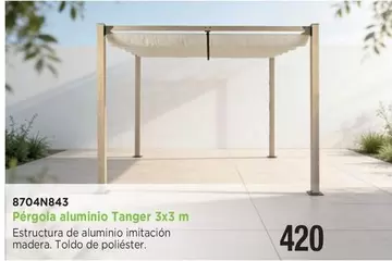 Pérgola Aluminio Tanger 3 X 3 M