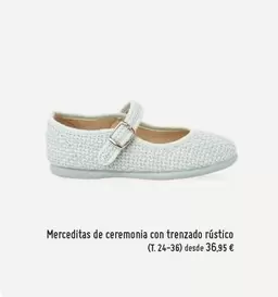 Pisamonas - Merceditas De Ceremonia Con Trenzado Rustico 