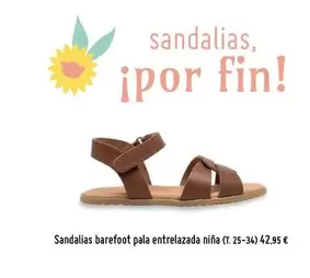 Sandalias Barefoot Pala Entrelazada Nina