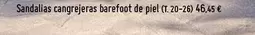 Sandalias Cangreieras Barefoot De Piel