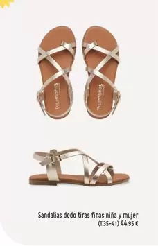 Sandalias Dedo Tiras Finas Niña