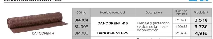 Danosa - Danodren H15
