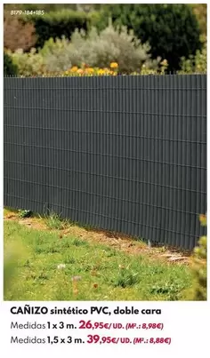 Canizo Sintético Pvc, Doble Cara