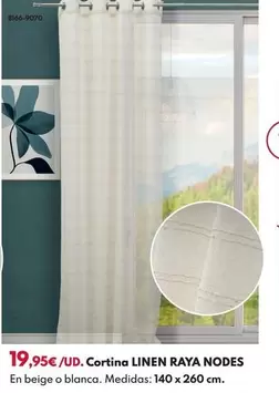 Cortina Linen Raya Nodes - BEIGE NODES