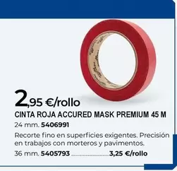 Premium - Cinta Roja Accured Mask  45 M