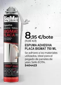 Bigmat - Espuma Adhesive Placa