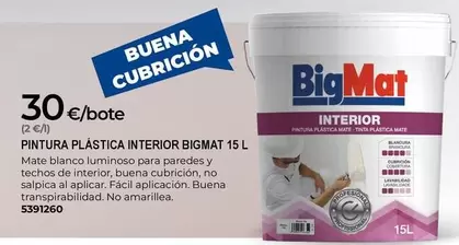 Bigmat - Pintura Plastica Interior
