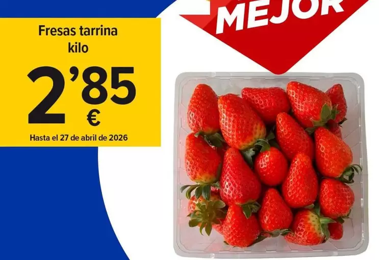 Abril - Fresas Tarrina