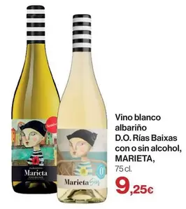 Marieta - Vino Blanco Albariño D.o. Rias Baixas Con O Sin Alcohol