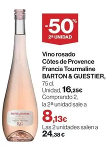 BG - Vino Rosado Cotes De Provence Francia Tourmaline