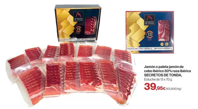 Jamon De Paleta Jamon De Cebo Iberico 50% Raza Iberica