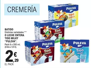 Puleva - Batido O Leche Entera Tido Milky