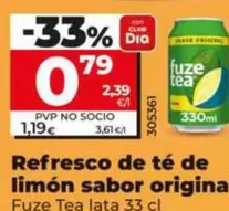 Fuze Tea - Refresco De Te De Limon Sabor Original 