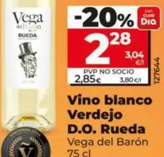 Vega Del Barón - Vino Blanco Verdejo D.o. Rueda 
