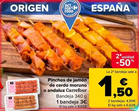 Carrefour - Pinchos De Jamon De Cerdo Moruno O Andaluz