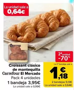 Carrefour El Mercado - Croissant Clasico De Mantequilla