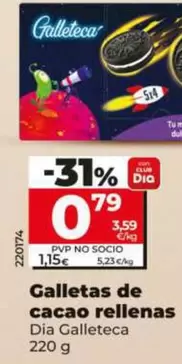 Dia Galleteca - Galletas De Cacao Rellenas 