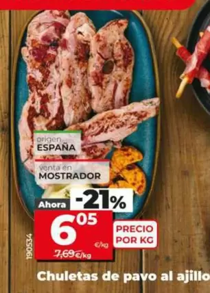 Chuletas De Pavo Al Ajillo