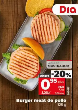 Burger Meat De Pollo