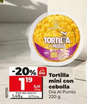 Dia Al Punto - Tortilla Mini Con Cebolla 