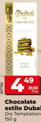 Dia Temptation - Chocolate Estilo Dubai 