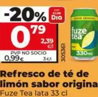 Fuze Tea - Refresco De Te De Limon Sabor Original 