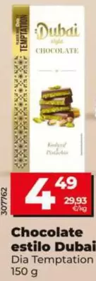 Dia Temptation - Chocolate Estilo Dubai 