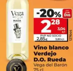 Vega Del Barón - Vino Blanco Verdejo D.o. Rueda 