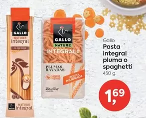 Gallo - Pasta Integral Pluma O Spaghetti
