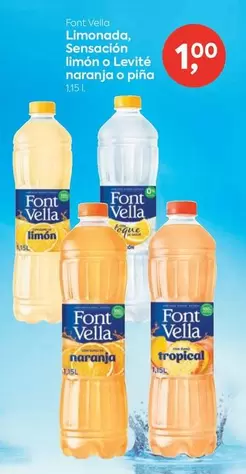 Font Vella - Limonada Sensacion Limon O Levite Naranja O Pina